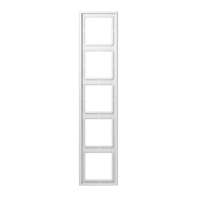 JUNG LS 985 WW RAHMEN 5-FACH ALPINWEISS