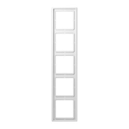 JUNG LS 985 WW RAHMEN 5-FACH ALPINWEISS