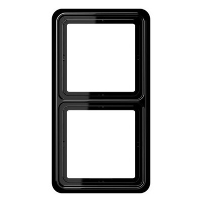 JUNG CD 582 SW RAHMEN 2-FACH SCHWARZ