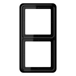 JUNG CD 582 SW RAHMEN 2-FACH SCHWARZ