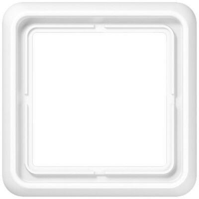 JUNG CD 581 WW RAHMEN 1-FACH ALPINWEISS