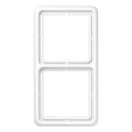 JUNG CD 582 WW RAHMEN 2-FACH ALPINWEISS