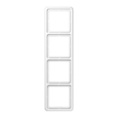 JUNG CD 584 WW RAHMEN 4-FACH ALPINWEISS