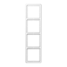 JUNG CD 584 WW RAHMEN 4-FACH ALPINWEISS