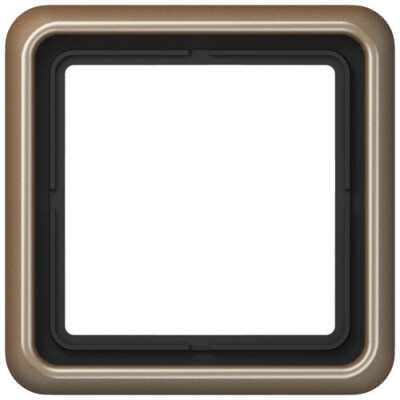 JUNG CD 581 GB RAHMEN 1-FACH GOLD-BRONZE