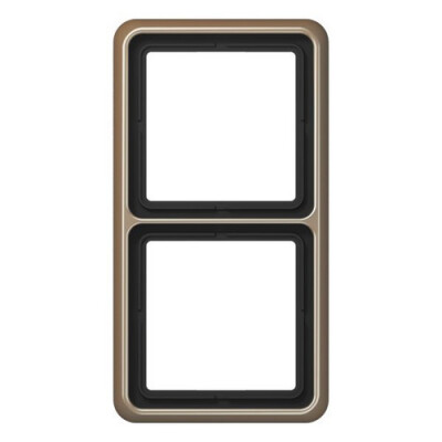 JUNG CD 582 GB RAHMEN 2-FACH GOLD-BRONZE