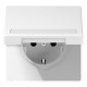 JUNG LS 1520 BFNAKL WW SCHUKO Steckdose mit Klappdeckel und Schriftfeld