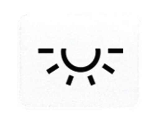 JUNG 33 L WW SYMBOL LICHT ALPINWEISS