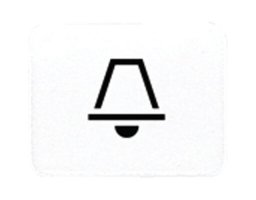 JUNG 33 K WW SYMBOL KLINGEL ALPINWEISS