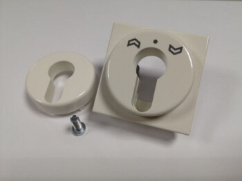 JUNG A 528 PL WW ABDECKUNG JM SCHLUESSELSCHAL ALPINWEISS