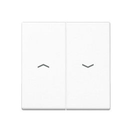 JUNG A 595 P WW SERIENWIPPE ALPINWEISS MIT SYMBOL