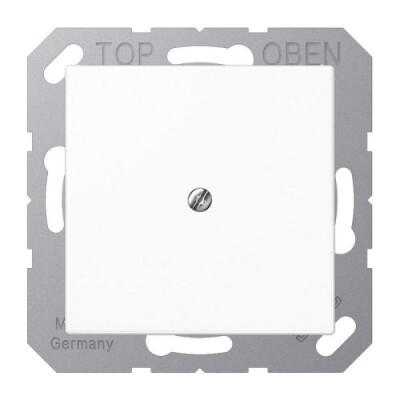 JUNG A 590 A WW LEITUNGSAUSLASS ALPINWEISS