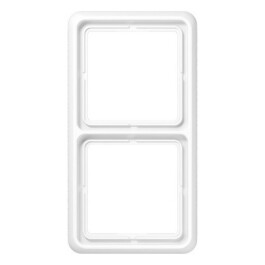 JUNG CD 582 WU WW ABDECKRAHMEN ALPINWEISS 2F.