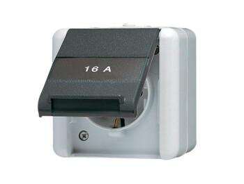 JUNG 820 KINAW STECKDOSE mit erhöhtem...