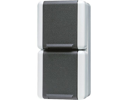 JUNG 822 W SCHUKO-ZWEIFACHSTECKDOSE