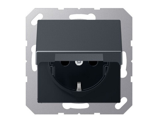 JUNG A 1520 BFKIKL ANM SCHUKO Steckdose mit Klappdeckel KI