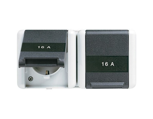 JUNG 8220 NAW SCHUKO-ZWEIFACHSTECKDOSE