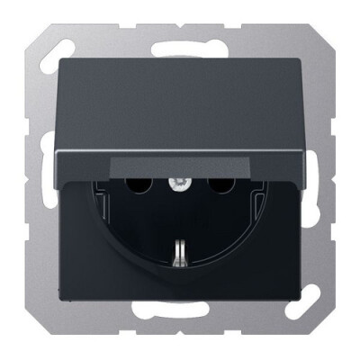 JUNG A 1520 BFKL ANM SCHUKO-Steckdose m. Klappdeckel