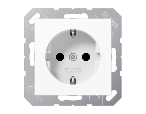 JUNG A 1520 NKI WW SCHUKO Steckdose KI o.Kralle