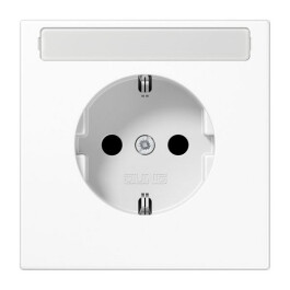 JUNG LS 1520 NA WW SCHUKO Steckdose mit Schriftfeld