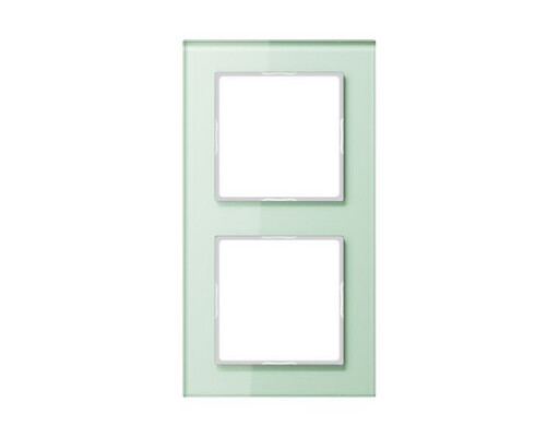 JUNG AC 582 GL WMT Rahmen 2fach