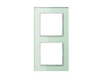 JUNG AC 582 GL WMT Rahmen 2fach