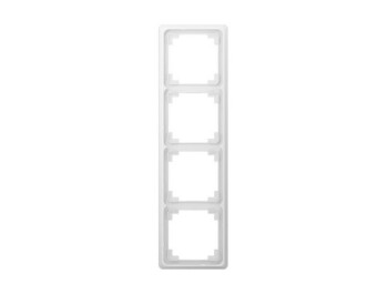 JUNG CDP 584 WW RAHMEN 4-FACH ALPINWEISS