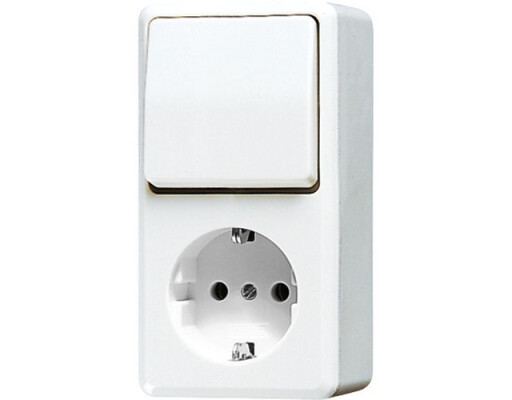 JUNG 676 A WW SCHUKO-STECKDOSE/SCHALTER