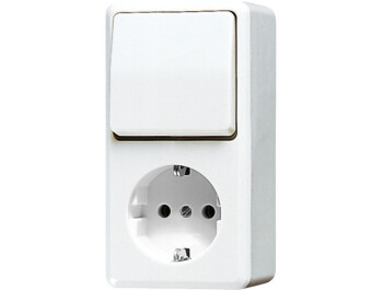 JUNG 676 A WW SCHUKO-STECKDOSE/SCHALTER