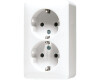 JUNG 6020 A WW SCHUKO-STECKDOSE 2FACH