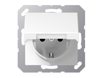 JUNG A 1520 KIKL WW SCHUKO Steckdose mit Klappdeckel KI