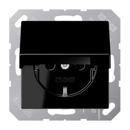 JUNG A 1520 KL SW SCHUKO Steckdose m.Klappd.