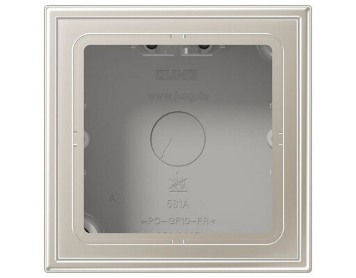 JUNG ES 2581 A-L Aufputz-Kappe m. Rahmen 1fach