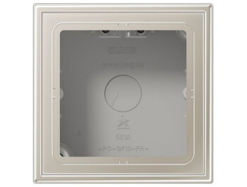 JUNG ES 2581 A-L Aufputz-Kappe m. Rahmen 1fach