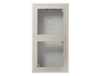 JUNG ES 2582 A-L Aufputz-Kappe m. Rahmen 2fach