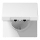 JUNG LS 1520 KIKL WW SCHUKO Steckdose mit Klappdeckel KI