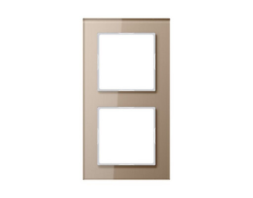 JUNG AC 582 GL CH Rahmen 2fach