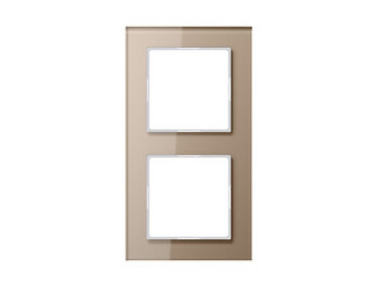 JUNG AC 582 GL CH Rahmen 2fach