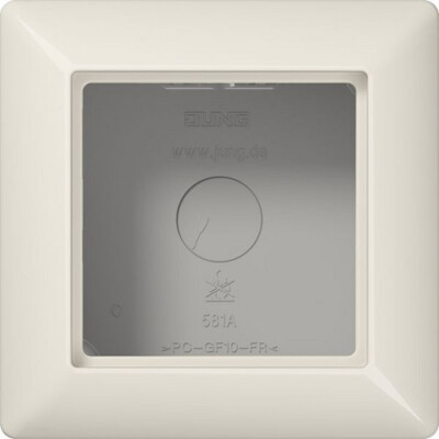 JUNG AS 581 A W Ap-Kappe mit Rahmen 1-F weiss