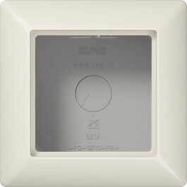 JUNG AS 581 A W Ap-Kappe mit Rahmen 1-F weiss