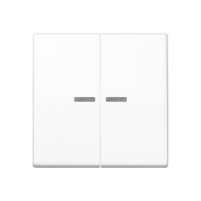 JUNG AS 591-5 KO5BF WW Serienwippe mit Lichtleiter alpinweiss