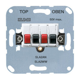 JUNG SLA 2 WW Stereo-Lautsprecher-Anschlussdose