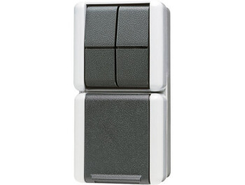 JUNG 875 W SCHUKO-Steckdose mit Serienschalter