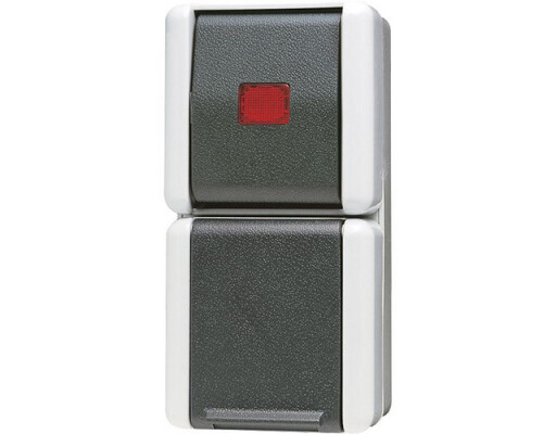 JUNG 876 KOW SCHUKO-Steckdose mit KO-Schalter