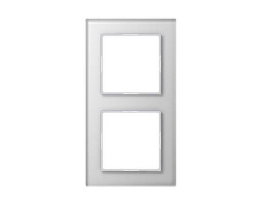 JUNG AC 582 GL WW Rahmen 2fach