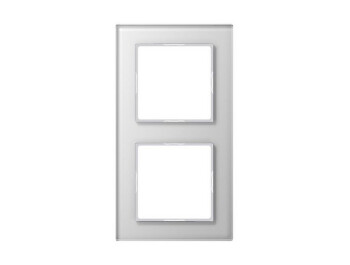 JUNG AC 582 GL WW Rahmen 2fach