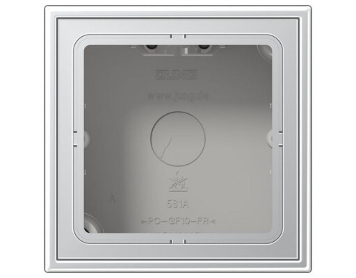 JUNG AL 2581 A-L Aufputz-Kappe m. Rahmen 1fach