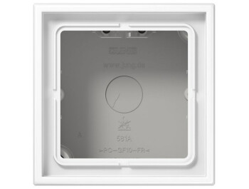 JUNG LS 581 A WW Aufputz-Kappe m. Rahmen 1fach