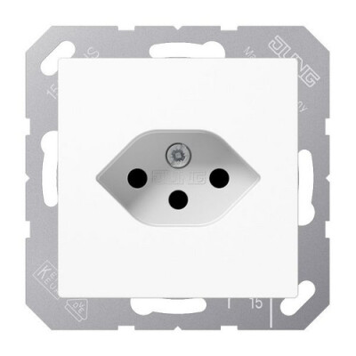 JUNG A 1520-13 BF SEV WW SEV Steckdose 1fach, Typ 13 tief