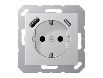 JUNG A 1520-15 CA AL SCHUKO-Steckdose se mit t USB Typ AC